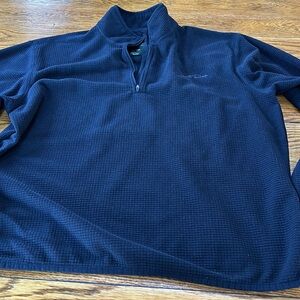Eddie Bauer black 1/4 zip pullover fleece.  Size Large.